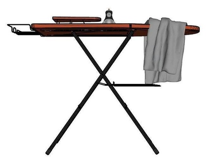ironing board ironingboard jin deco house decor 3d print model - Mito3D