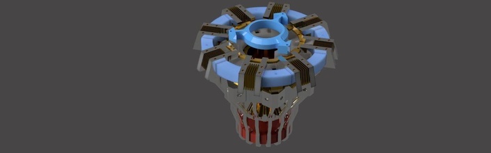uomo ferro arco reattore tecnologia divertimento macchina scienza meccanico passatempo fai robotica 3d print model - Mito3D