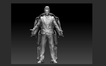 demir adam kapak açık tony sert yenilmezler heykel hayret mcu sanat heykeller 3d print model - Mito3D