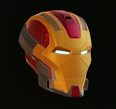 ironman mark 17 heartbreaker helmet v3 3d model w details cosplay armor marvel 3dprint iron avengers 11 24 hobby diy mark17 mk17 mk28 mark28 walsh3d 3d print model - Mito3D