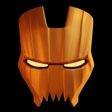 ironman mark 3 faceplate spooky edition cosplay helmet armor marvel 3dprint iron man avengers mk3 mark3 halloween scary pumpkin jackolantern lantern ghost walsh3d games toys 3d print model - Mito3D