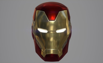 ironman mk85 helmet marvel endgame avenger mark85 cosplayprops 3dprint printable hobby diy 3d print model - Mito3D