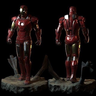 ironman mk vii zbrush marvel 3d avengers character art sculptures 3d print model - Mito3D
