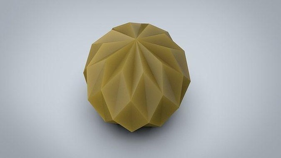 irregular esfera vela silicona molde bougie 3dprint cera moule decoración imprimible fabricación moldes diseño 3d diamante geométrico casa general forma mano 3d print model - Mito3D