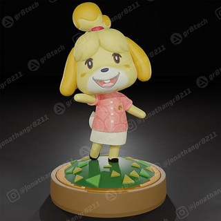 isabelle - animal crossing amibo nintendo games animalcrossing blathers village achn switch figure miniatures game figurines toys 3d print model - Mito3D