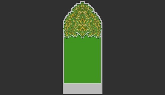 islamic memorial tombstone cnc cncmodel cnctombstone monument cncmarble cnccarvemodel marble cncrelief tomb grave headstone turkish mezar mezartasi gravestone graveyard cemetery art signs logos 3d print model - Mito3D