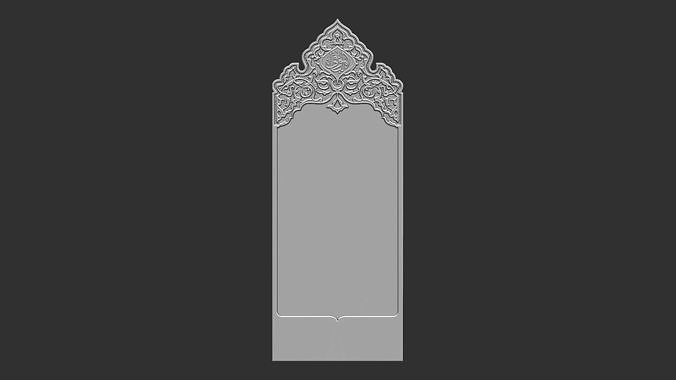 islami anıt mezar taşı cnc cncmodel cnctombstone cncmmermer cnccarvemodel mermer cncrelief Türk mezarlık Sanat işaretler logolar 3D print model - Mito3D