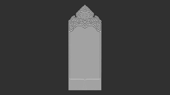 islami anıt mezar taşı cnc cncmodel cnctombstone cncmmermer cnccarvemodel mermer cncrelief Türk mezarlık Sanat işaretler logolar 3d print model - Mito3D