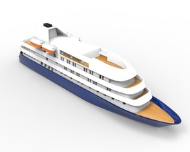 isola cielo crociera nave design 3dprint islandsky hebridean 3dship 3d 3dprintablecruiseship 3dprintableship barca mare antartico lusso arte fai passatempo 3d print model - Mito3D