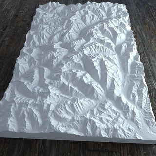 isola 2000 snowboarding skiing location snowboard ski hills snow mountain nizza france earth scan depth map area house decor home 3d print model - Mito3D