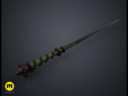 isolt sayres wand fantasy game harry magic wizard witch potter witchcraft magician games toys 3d print model - Mito3D