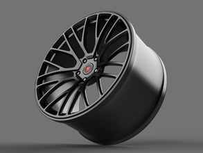 inspirer ffp1 roue jante 3d modèle ar vr haute poly pneu voiture obj stl DIY loisir automobile 3dprint impression fbx 3d print model - Mito3D
