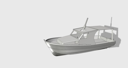 italian fishing boat outdoors sea vehicle water hobby diy other 3d print model - Mito3D