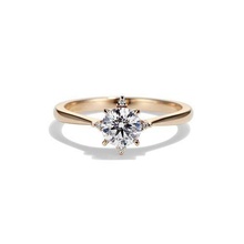 italiano amar anel platina joalheria noivado luxo Casamento prata imprimível diamante argolas 3d print model - Mito3D