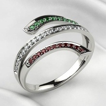 italy fashion gold ring jewel gem rhino 3dprint printable print diamond brilliant wedding engagement ruby sapphire emerald citrine pave flag jewelry rings 3d print model - Mito3D