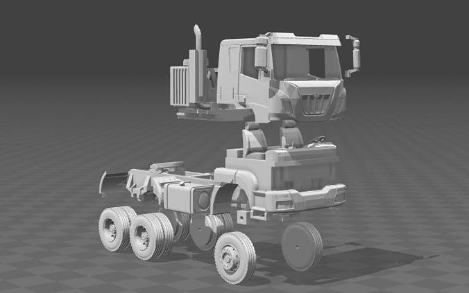 Iveco astra takım araç kamyon Ulaşım Bölüm Sanayi kargo araba tekerlek büyük ağır hobi kendin yap otomotiv 3D print model - Mito3D