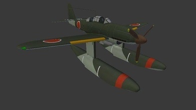 j1 m6a seiran avión serian aviones guerra trueno ciencias 3d print model - Mito3D