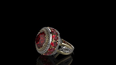 j anelli n4003 gioielli oro anello argento diamante gemma gioiello di fidanzamento stampabile matrimonio la sterlina bianco diamanti brillante moda d'oro 3d print model - Mito3D