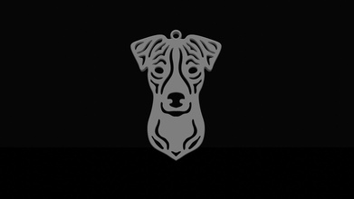 jack-russell pendant dog pendant chain art head design symbol modern jack russell jack russel russell jewelry pendants