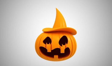 jack o'lantern collar de la moda halloween otoño el parche cara naranja sonrisa los vegetales horror dibujos animados miedo diversión calabaza otros 3d print model - Mito3D