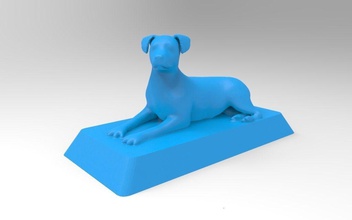 jack russell terrier 3d imprimible modelo perro perrito mascota animal listo imprimir 3dmodel arte esculturas 3d print model - Mito3D