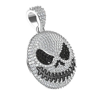 jack skellington head hip hop pendant character diamond jewellery jewel gem cad design 3d printable customize fashion beauty jewelry pendants 3d print model - Mito3D