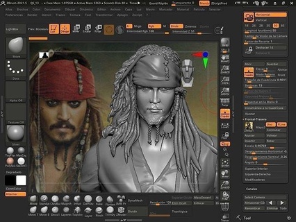 Jack passero personajes pelicula piratadelcaribe arte moda sculture 3d print model - Mito3D