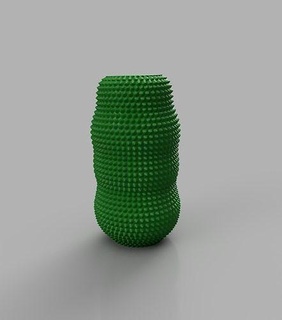 Jackfrucht Vase v005 3d Innere Früchte Haushaltswaren Kunst Skulpturen 3d print model - Mito3D