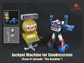 jackpot machine smokescreen transformers g1 games toys 3d print model - Mito3D