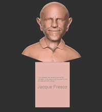 jacque fresko abonnieren jackie dasvenusprojekt charakter skulptur 3dmodel futurist sozialingenieur statiker architecturaldesigner industriedesigner autor dozent kunst skulpturen dasprojektvenus 3d print model - Mito3D