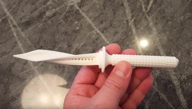 jagdkommando integrante tri dagger pugnale arma coltello attrezzo notay passatempo fai 3d print model - Mito3D