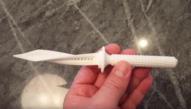 jagdkommando integral tri dagger hançer silah bıçak araç oyuncak hobi kendin yap 3d print model - Mito3D