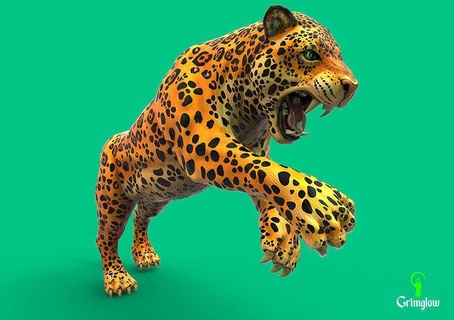 jaguar animal animaux nature art faune jungle tropical créature amazone forêt miniatures gros chat félin sculptures 3d print model - Mito3D