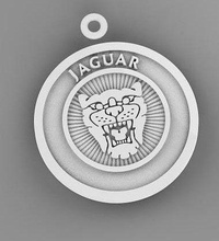Jaguar Logos Logo Kunst Skulpturen 3d print model - Mito3D