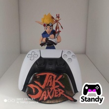 jak daxter controller ps4-ps5 stand jack gogeta goku ps4 ps5 game video standy holder games toys accessories 3d print model - Mito3D