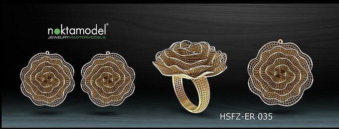 jali designe1 yüzük yazdırılabilir sterlin moda mücevher düğün nişan platin elmas kolye güzellik Solitaire taş parlak altın prototip oluşturma parmak takı yüzükler 3d print model - Mito3D