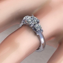 jam diamant ring s35 juwel engagement hochzeit schmuck silber gold engagem mode sterling anhänger halskette schönheit ohrringe ringe 3d print model - Mito3D