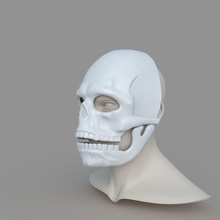 james bond spectre mask skull skeleton scary halloween carnival hobby diy 3d print model - Mito3D