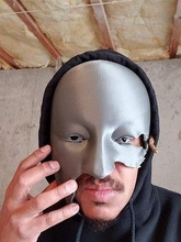 james bond no time to die safin villain mask broken art scans replicas 3d print model - Mito3D