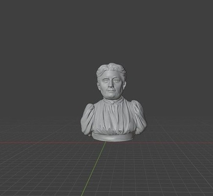 jane addams laura american settlement activist reformer social worker sociologist public administrator philosopher author art sculptures 3d print model - Mito3D