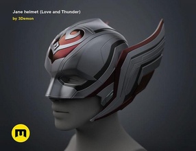 jane casco amore tuono meraviglia indossabile costume universo supereroe eroe thor femmina blindato giochi giocattoli 3d print model - Mito3D