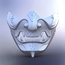 japan samurai mask ghost tsushima ghostoftsushima asian games toys game accessories 3d print model - Mito3D