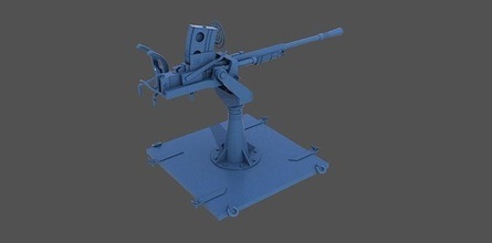 japanese 25mm scale 1-100 yamato musashi ise ijn japan artillery hobby imperial navy ww2 wwii gun weapon diorama cannonry diy 3d print model - Mito3D