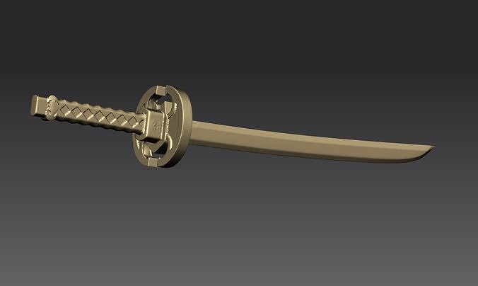 Japonais épées ninja épée Katana tanto Wakizashi Japon samouraï couteau dague faucon lame sabre médiéval militaire mêlée Chevalier arme art sculptures 3D print model - Mito3D