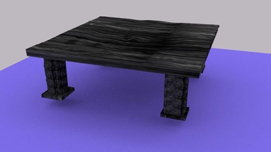 japanese table art furniture wood family dining other 3d print model - Mito3D
