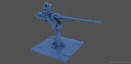 japanese type96 25mm at-aa - 1-4 scale ww2 wwii military weapon diorama hobby model diy battleship war machinery 3d print model - Mito3D