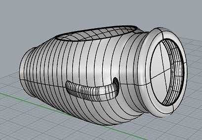 kavanoz amfora bitki bahçe doğa yeşil ev mobilya saksı çiçek dış mekan botanik genel dekor vazo 3D print model - Mito3D