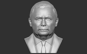 jaroslaw kaczynski büst 3d baskı siyaset politikacı diş morawiecki papa john paul koz putin lukashenko biden merkel polonya lehçe bakan makron tanınmış şöhret obama lech sanat heykeller 3d print model - Mito3D
