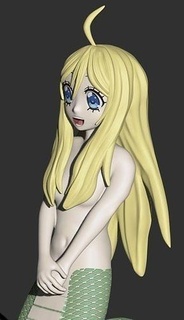 jashin chan Dropkick şeytan anime manga şekil karakter heykel Sanat heykeller 3d print model - Mito3D