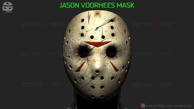 jason voorhees mask - halloween friday 13th movie 2019 horror scary monster cosplay voorhes killer movies novels slasher hlw games toys 3d print model - Mito3D